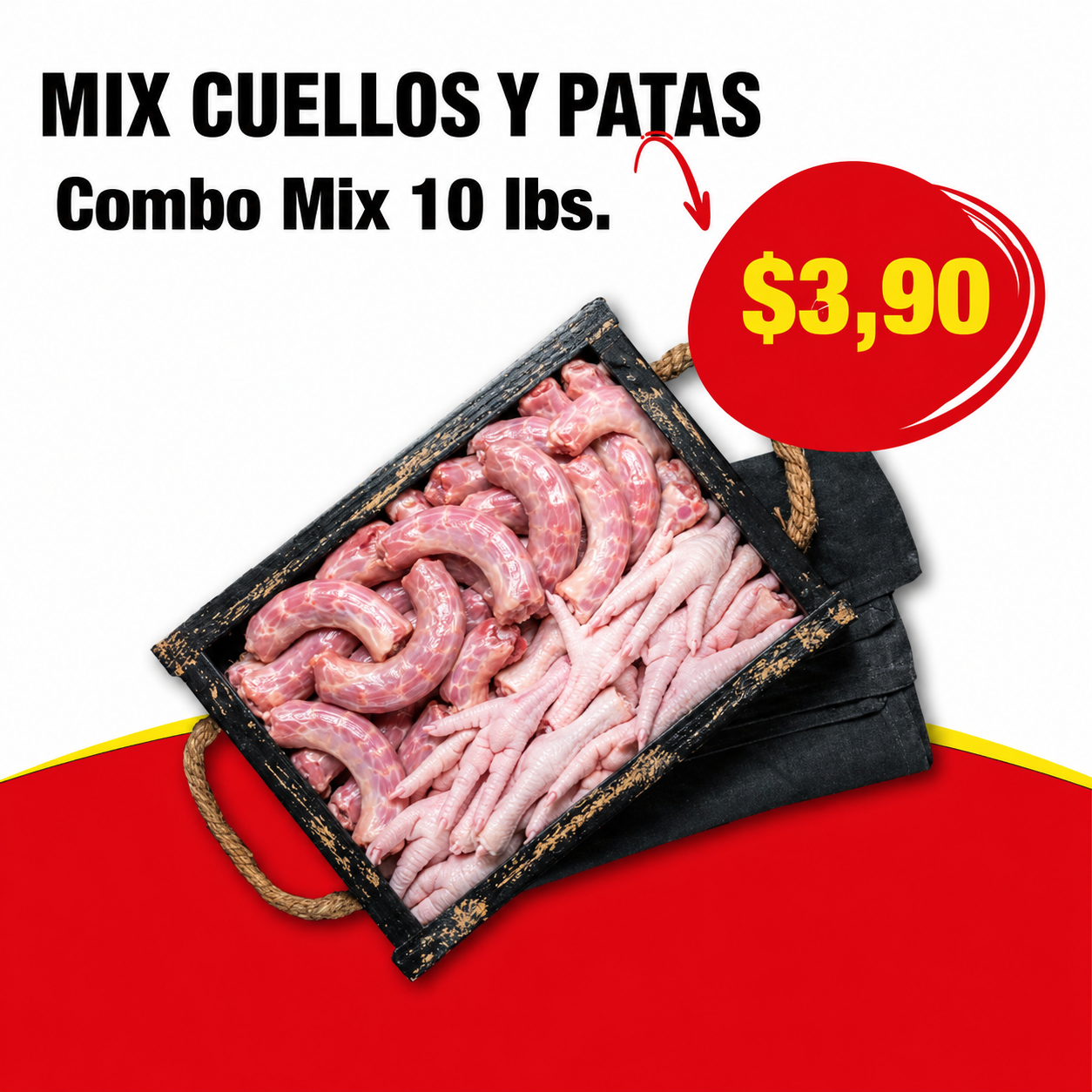 Mix Cuellos y Patas Combo - 10 lbs